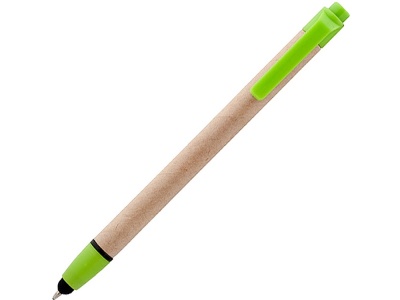 OA15094057 Ручка-стилус шариковая Planet, бежевый/лайм