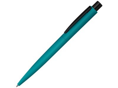 OA210209545 Uma. Ручка шариковая металлическая LUMOS M soft-touch, морская волна/черный