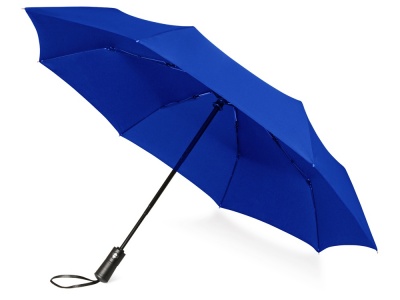 OA2003024024 Voyager. Зонт складной Ontario, автоматический, 3 сложения, с чехлом, темно-синий