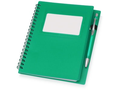 OA200302957 Блокнот Контакт с ручкой, зеленый