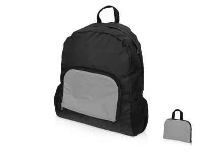 OA2102091130 US Basic. Рюкзак складной Reflector со светоотражающим карманом, темно-серый/серебристый