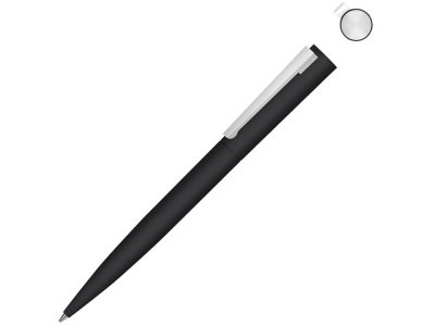 OA2102094089 Uma. Металлическая шариковая ручка soft touch Brush gum, черный