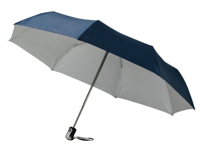OA2003024527 Зонт Alex трехсекционный автоматический 21,5, темно-синий/серебристый (Р)