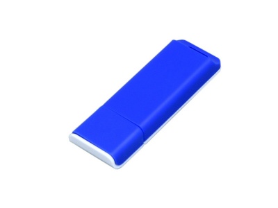 OA2003025036 Флешка прямоугольной формы, оригинальный дизайн, двухцветный корпус, 16 Гб, синий/белый