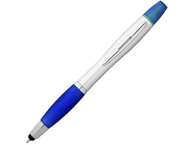 OA15094160 Ручка-стилус Nash с маркером, синий классический/серебристый