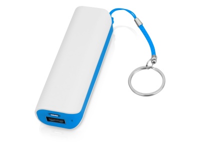 OA2003021024 Портативное зарядное устройство (power bank) Basis, 2000 mAh, белый/светло-голубой