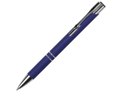 OA2102095217 Ручка металлическая шариковая Legend Gum софт-тач, темно-синий