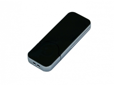 OA2102093148 USB-флешка на 128 Гб в стиле I-phone, прямоугольнй формы, черный
