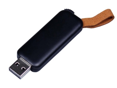 OA2102093365 USB-флешка промо на 32 Гб прямоугольной формы, выдвижной механизм, черный