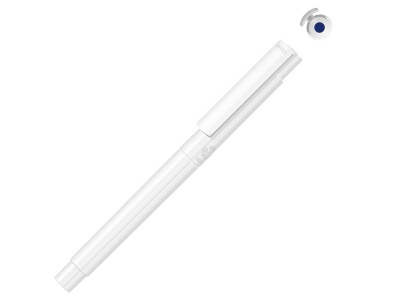 OA2102095882 Uma. Капиллярная ручка в корпусе из переработанного материала rPET RECYCLED PET PEN PRO FL, белый с синими чернилами