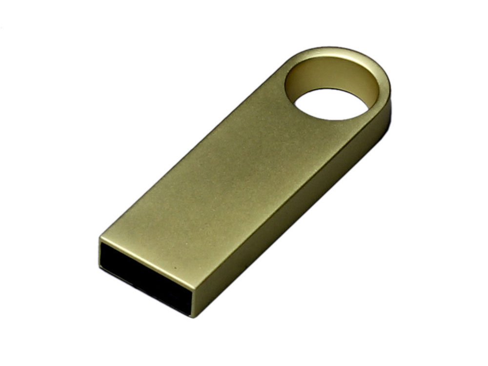 OA2408287199 USB 3.0-флешка на 128 Гб с мини чипом и круглым отверстием, золотистый