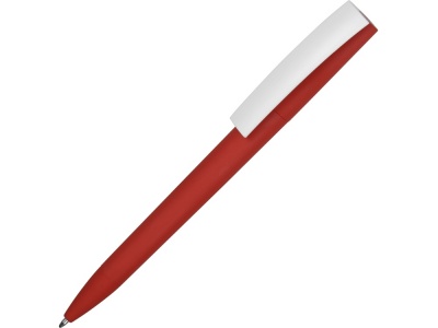 OA2003022329 Ручка пластиковая soft-touch шариковая Zorro, красный/белый