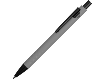 OA2003022308 Ручка металлическая soft-touch шариковая Snap, серый/черный/черный