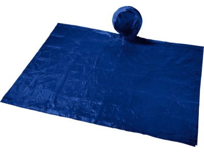 OA2003028856 Складывающийся полиэтиленовый дождевик Paulus в сумке, темно-синий