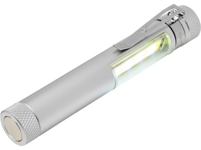 OA2003028861 Карманный фонарик Stix с зажимом, оснащен бескорпусным чипом и магнитным держателем, серебристый