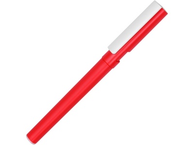 OA2003022232 Ручка пластиковая шариковая трехгранная Nook с подставкой для телефона в колпачке, красный/белый