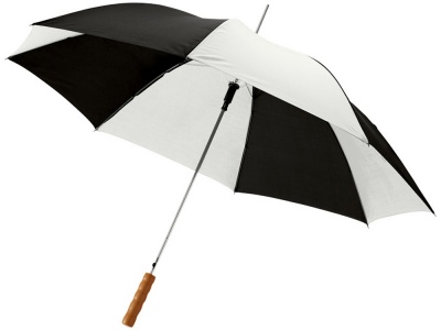 OA17012270 Зонт-трость Lisa полуавтомат 23, белый/черный