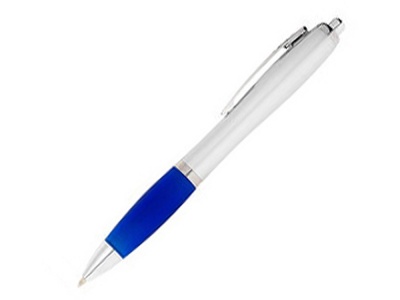 OA75B-BLU53 Scripto. Ручка шариковая Nash, ярко-синий/серебристый, черные чернила