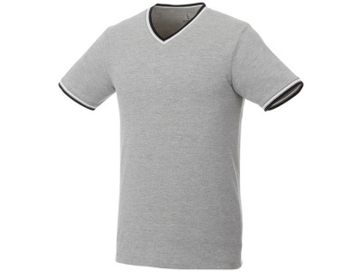 OA2003026060 Elevate. Мужская футболка Elbert с коротким рукавом, серый меланж/темно-синий/белый