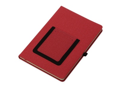 OA210209845 Блокнот Pocket 140*205 мм с карманом для телефона, красный
