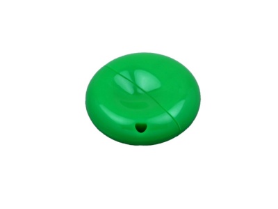 OA2003024981 Флешка промо круглой формы, 64 Гб, зеленый