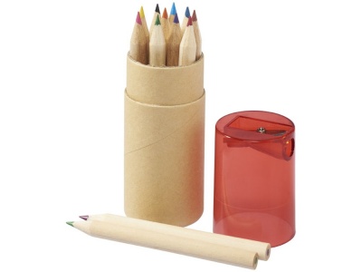 OA183032545 Набор карандашей 12 единиц, натуральный/красный