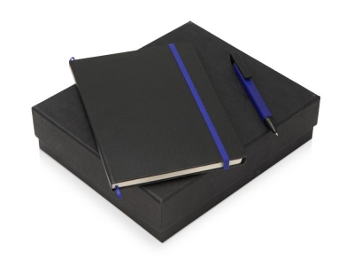 OA2003023819 Подарочный набор Jacque с ручкой-подставкой и блокнотом А5, синий