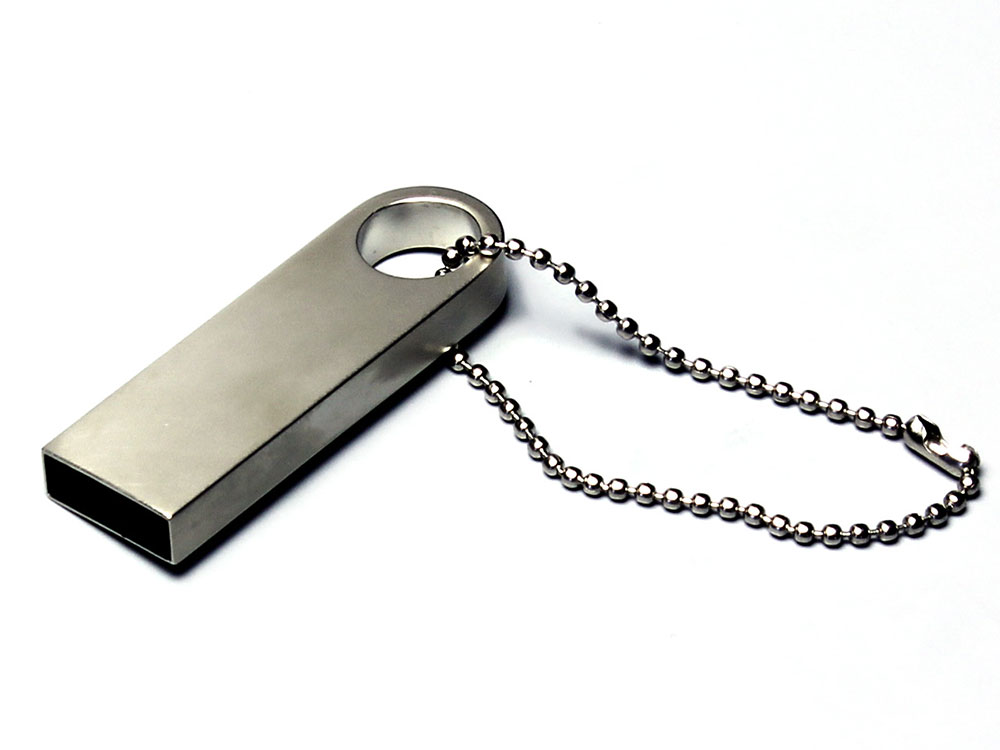 OA2408287138 USB 2.0-флешка на 512 Мбайт с мини чипом и круглым отверстием, серебристый