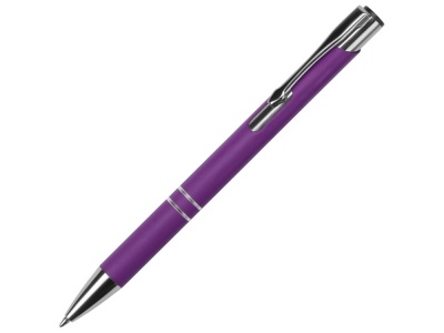 OA2102095218 Ручка металлическая шариковая Legend Gum софт-тач, фиолетовый