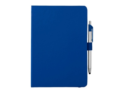 OA170140577 Блокнот A5 Crown с шариковой ручкой-стилусом, синий/серебристый