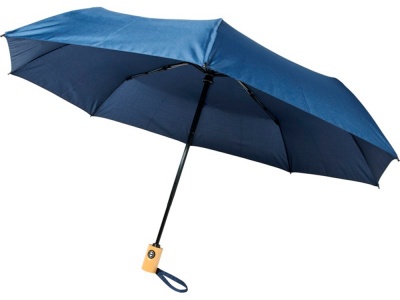 OA2003028352 Avenue. Автоматический складной зонт Bo из переработанного ПЭТ-пластика, темно-синий