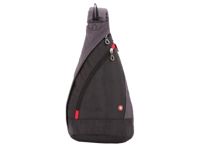 OA21020897 SWISSGEAR. Рюкзак SWISSGEAR с одним плечевым ремнем, 25x15x45 см, 7 л, черный/серый