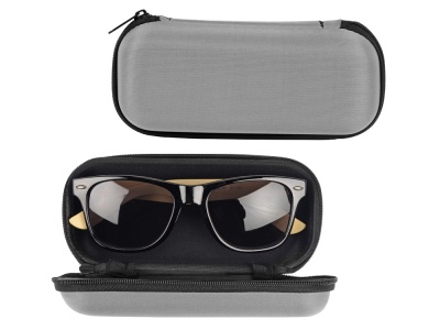 OA2003024338 Солнцезащитные очки с бамбуковыми дужками в сером футляре