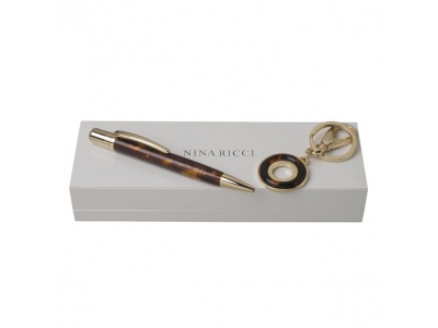 OA200302708 Nina Ricci. Подарочный набор Adage Tortoise: брелок, ручка шариковая. Nina Ricci