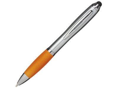OA200302458 Ручка-стилус шариковая Nash, серебристый/оранжевый