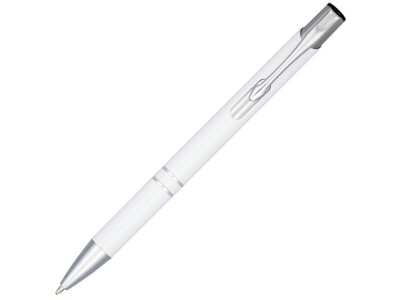 OA210209472 Кнопочная шариковая ручка Moneta из анодированного алюминия, черные чернила, белый