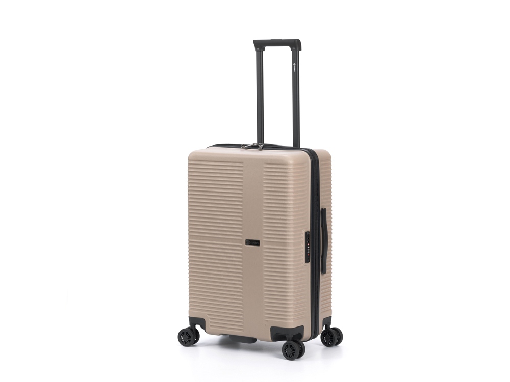 OA24082816131 Torber. Чемодан TORBER Elton, песочный, ABS-пластик, 41 х 28 х 68 см, 64 л