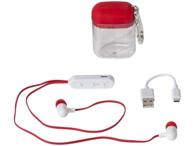 OA1701223419 Наушники с функцией Bluetooth® с чехлом с карабином, красный