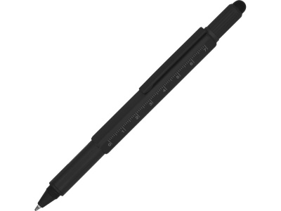 OA2003027505 Ручка шариковая металлическая Tool, черный. Встроенный уровень, мини отвертка, стилус