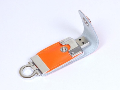 OA2102093532 USB-флешка на 32 Гб в виде брелка, оранжевый