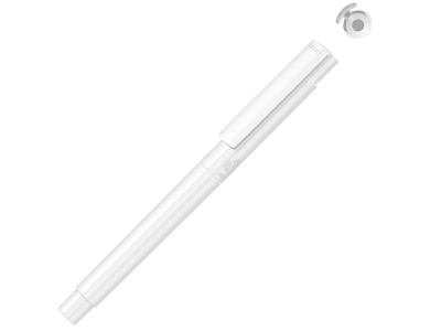 OA2102095886 Uma. Капиллярная ручка в корпусе из переработанного материала rPET RECYCLED PET PEN PRO FL, белый с серыми чернилами
