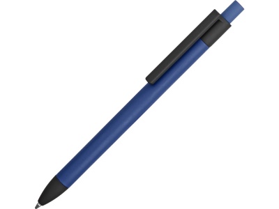 OA2003022239 Ручка металлическая soft-touch шариковая Haptic, синий/черный
