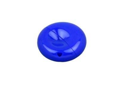 OA2003024980 Флешка промо круглой формы, 64 Гб, синий