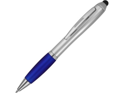 OA15094331 Ручка-стилус шариковая Nash, серебристый/синий