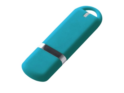 OA2102092284 USB-флешка на 8 ГБ 3.0 USB, с покрытием soft-touch, голубой