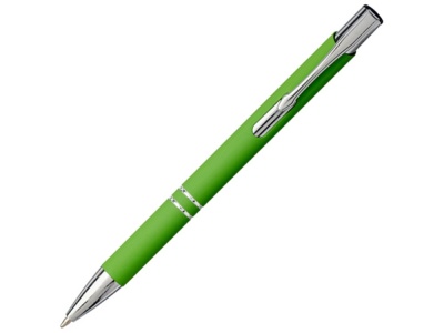 OA2102091468 Шариковая кнопочная ручка Moneta с матовым антискользящим покрытием, лайм