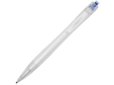 OA2102096221 Marksman. Шариковая ручка Honua из переработанного ПЭТ, прозрачный/ярко-синий
