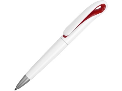 OA75B-WHT12 Scripto. Ручка шариковая Swansea, белый/красный, черные чернила