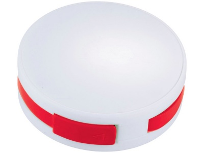 OA170122822 USB Hub Round, на 4 порта, белый/красный