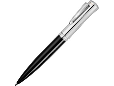 OA24B-BLK15 Ungaro. Ручка шариковая Ungaro модель Ovieto в футляре, черный/серебристый